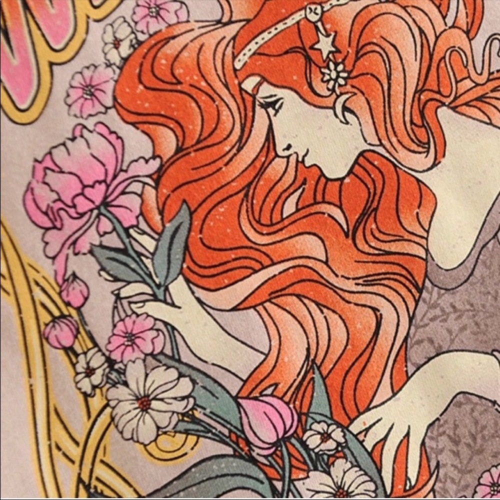 Vintage style boho print graphic tee WILD CHILD - Picture 9 of 9